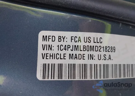 2021 Jeep Cherokee Latitude Plus 4X4 из США, поврежденный, VIN 1C4PJMLB0MD218289